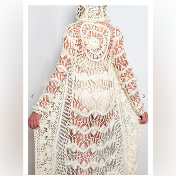 MESKITA CROCHET MINI HOODIE ONE SIZE - Picture 5 of 13